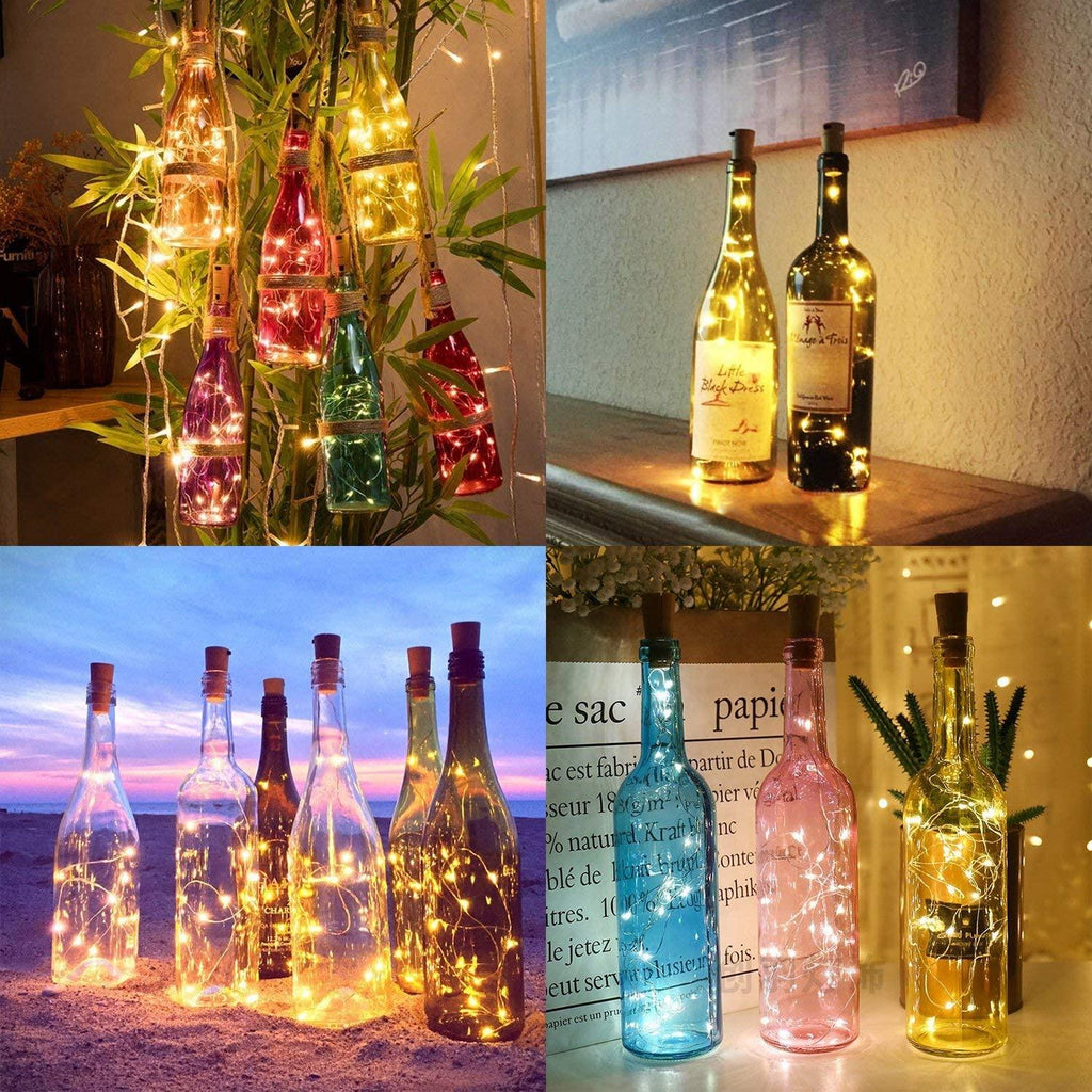 Battery Operated Fairy Mini Wire Cork Lights For Bottles Crafts Party Wedding Halloween Christmas Decorations - Decotree.co Online Shop