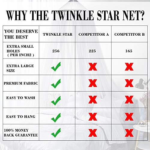 Bed Canopy with 100 LED Star String Lights Battery Operated, Perfect for Dome Bed and Kids Bed - Decotree.co Online Shop