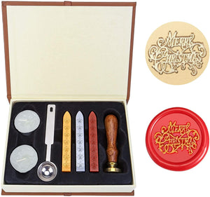 Beginner Wax Seal Stamp Kit, Classic Vintage Retro Seal Stamps Maker Gift Box Set - Decotree.co Online Shop