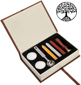 Beginner Wax Seal Stamp Kit, Classic Vintage Retro Seal Stamps Maker Gift Box Set - Decotree.co Online Shop