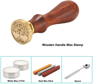 Beginner Wax Seal Stamp Kit, Classic Vintage Retro Seal Stamps Maker Gift Box Set - Decotree.co Online Shop