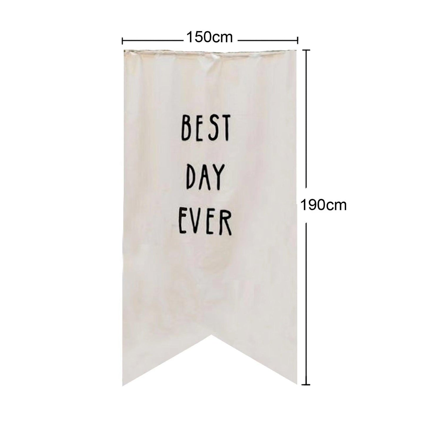 Best Day Ever Backdrop for Outdoor Wedding Ceremony, Wedding Banner - Decotree.co Online Shop
