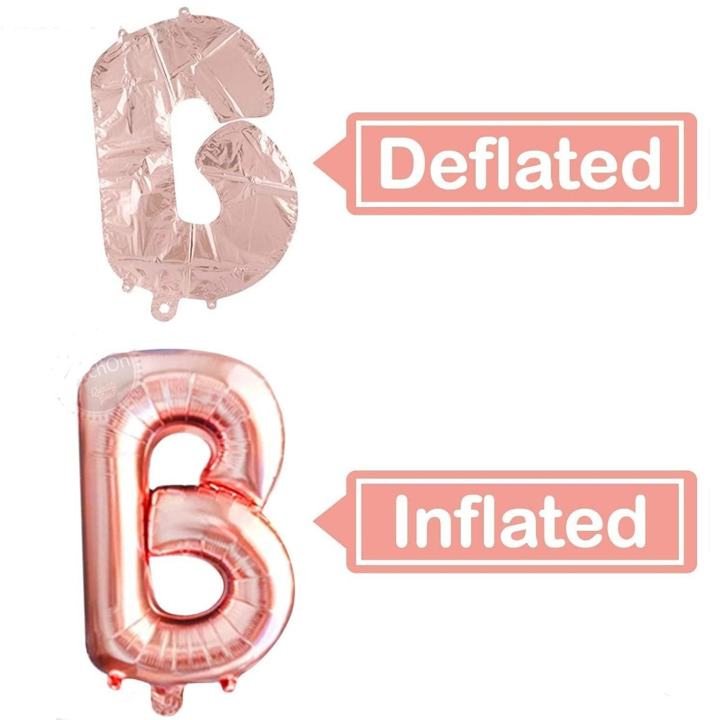 Big Bride to BE Balloons Rose Gold 16" Letters Banner - Bachelorette Party Decorations Kit - Hen Party Supplies and Favors - Decotree.co Online Shop
