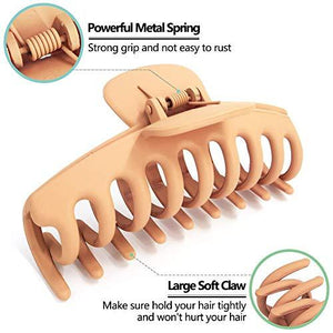 Big Hair Claw Clips for Women Large Claw Clip for Thin Thick Hair 90's Strong Hold 4.33 Inch Nonslip Hair Clips (4 Pcs) - Decotree.co Online Shop