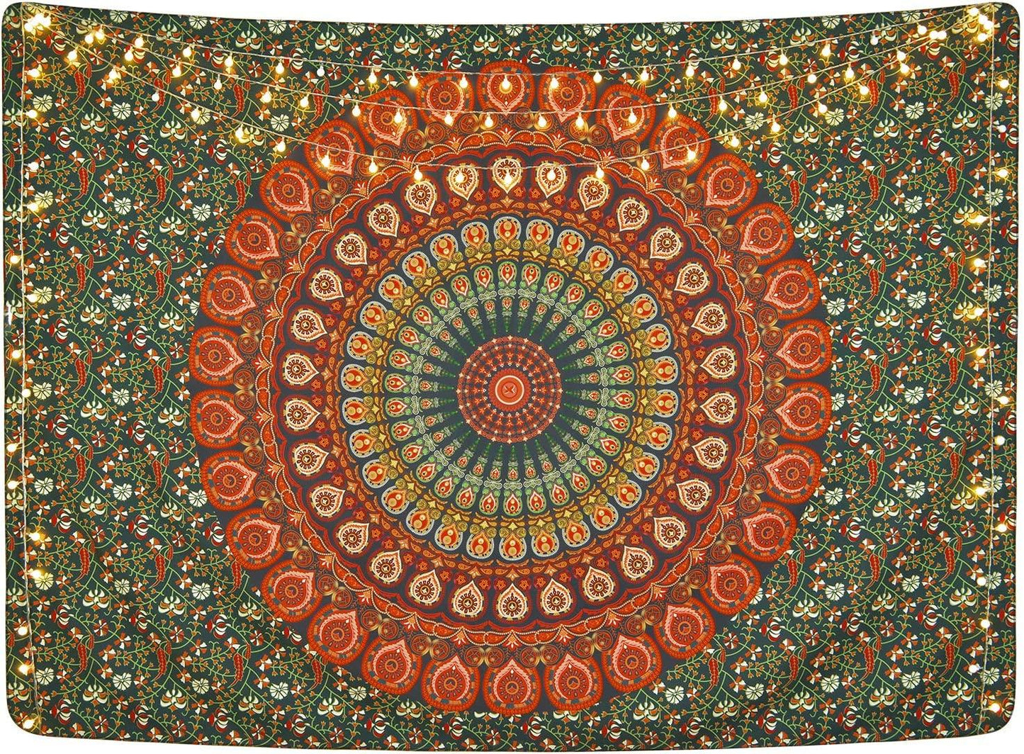 Bohemian Mandala Tapestry Hippie Tapestries Psychedelic Peacock Boho Tapestry Wall Hanging for Bedroom - Decotree.co Online Shop