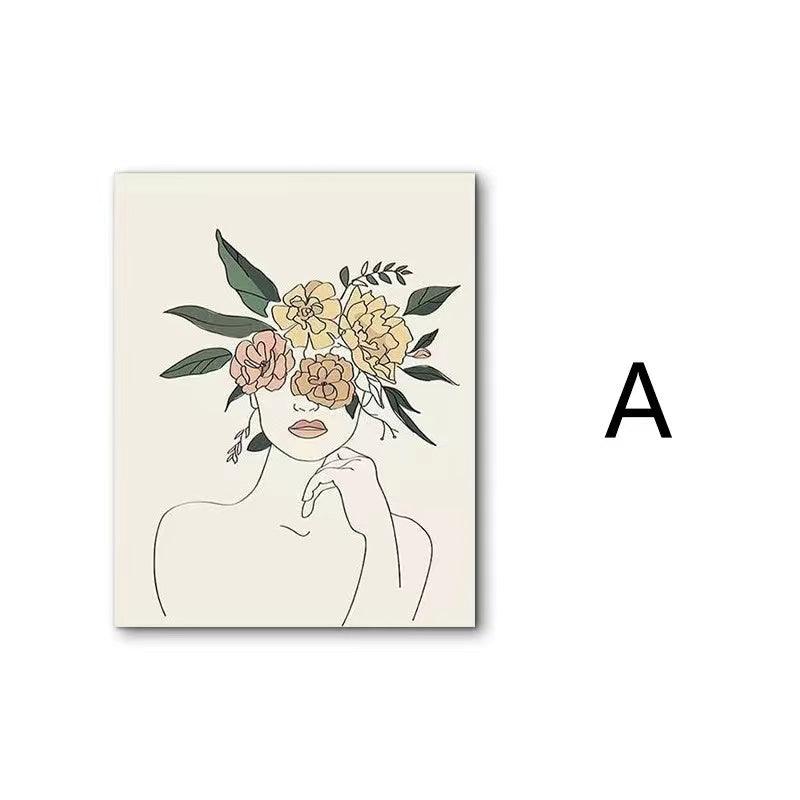 Boho Decor - Set of 4 Botanical Prints - Boho Wall Art, Boho Wall Decor, Minimalist Wall Art, Minimalist Decor, Plant Wall Decor, Botanical Wall Art, Plant Wall Art Prints (UNFRAMED) - Decotree.co Online Shop