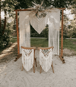 2pcs Macrame Chair Hanging Macrame Wedding Decorations| 40 x 65 cm - Decotree.co Online Shop