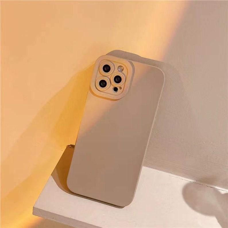 Brown & Beige Lens Protection iPhone 13 12 11 Pro Max case iPhone 13 12 mini case iPhone XR iPhone XS Max Case iPhone 8 Plus iPhone SE Case - Decotree.co Online Shop