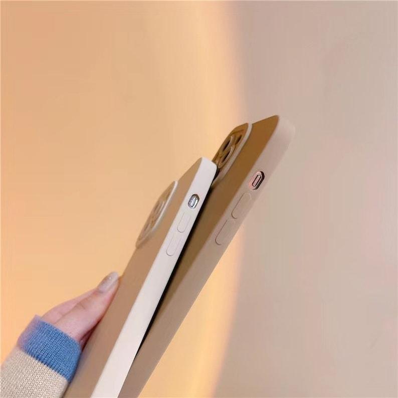 Brown & Beige Lens Protection iPhone 13 12 11 Pro Max case iPhone 13 12 mini case iPhone XR iPhone XS Max Case iPhone 8 Plus iPhone SE Case - Decotree.co Online Shop