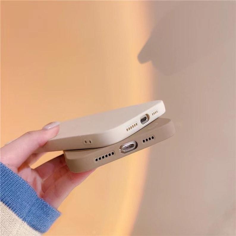 Brown & Beige Lens Protection iPhone 13 12 11 Pro Max case iPhone 13 12 mini case iPhone XR iPhone XS Max Case iPhone 8 Plus iPhone SE Case - Decotree.co Online Shop