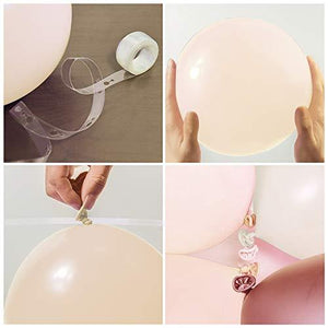 Brown Balloon Kit 144PCS 18In 12In 10In 5In White Skin Color Balloon Arch Garland For Baby Shower,Engagement,Wedding,Birthday - Decotree.co Online Shop