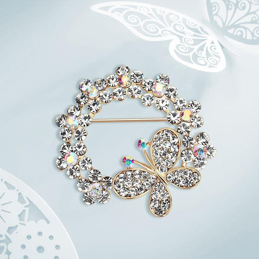 Butterfly Full Fashion Alloy Diamond Brooch - Decotree.co Online Shop