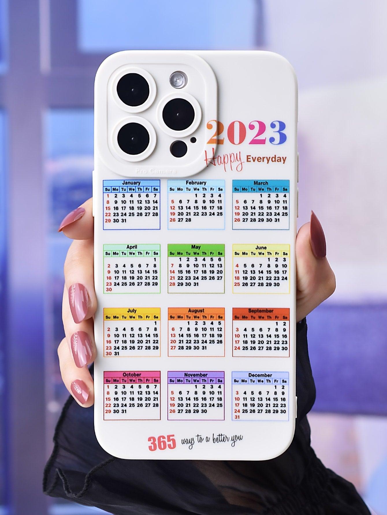 Calendar Print Phone Case - Decotree.co Online Shop