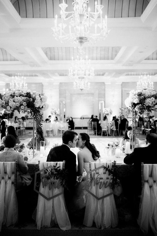 Chiffon Chiavari Wedding Chair Sash Set of 6 Sashes - Decotree.co Online Shop