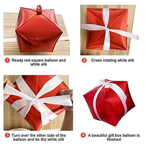 Christmas Balloon Garland Arch kit 144 Pieces with Christmas Red White Candy Balloons Gift Box Balloons - Decotree.co Online Shop