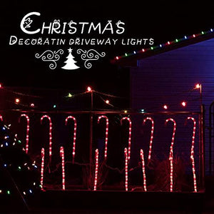 Christmas Candy Cane Pathway Lights with Stake 28 inches Lighted Candy Cane Christmas Decorations - Decotree.co Online Shop