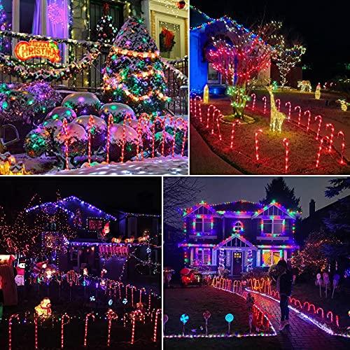Christmas Candy Cane Pathway Lights with Stake 28 inches Lighted Candy Cane Christmas Decorations - Decotree.co Online Shop