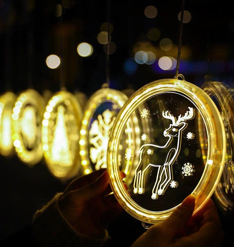 Christmas Decorative Window Light, Backdrop String Lights for Outdoor Indoor Windows Pathway Patio Bedroom Party Holiday Wall - Decotree.co Online Shop