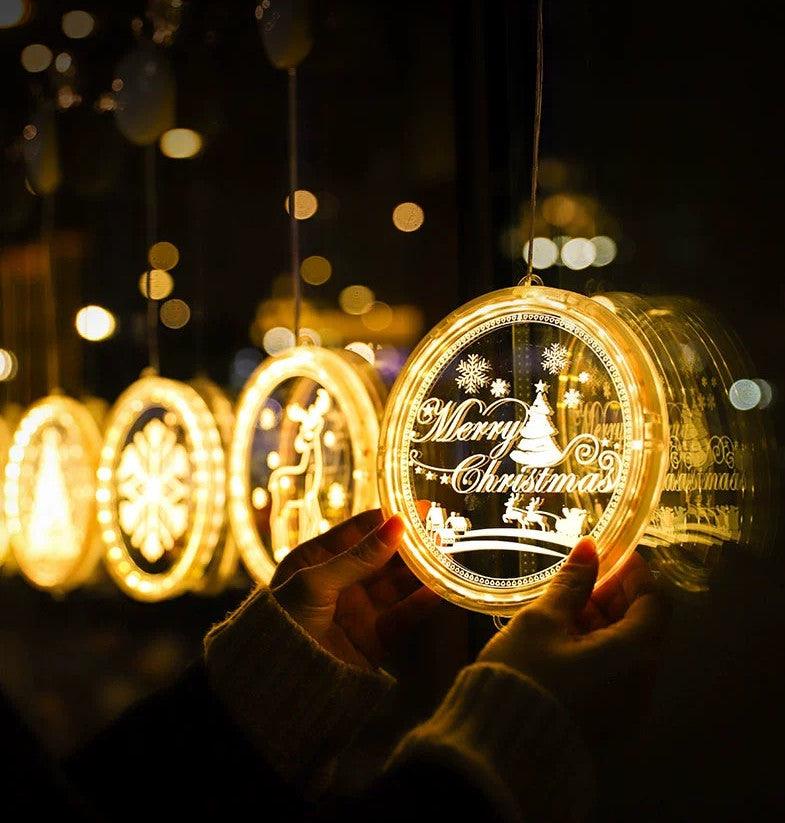 Christmas Decorative Window Light, Backdrop String Lights for Outdoor Indoor Windows Pathway Patio Bedroom Party Holiday Wall - Decotree.co Online Shop