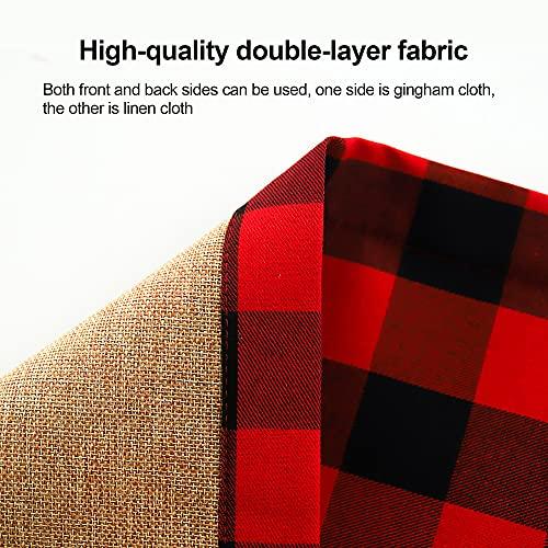 Christmas Table Runner, Classic Checkered Christmas Tablecloth, Kitchen Home Decor, Suitable for Party, Hotel Decoration Holiday Decorations - Decotree.co Online Shop