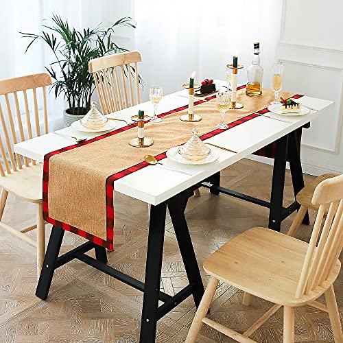 Christmas Table Runner, Classic Checkered Christmas Tablecloth, Kitchen Home Decor, Suitable for Party, Hotel Decoration Holiday Decorations - Decotree.co Online Shop