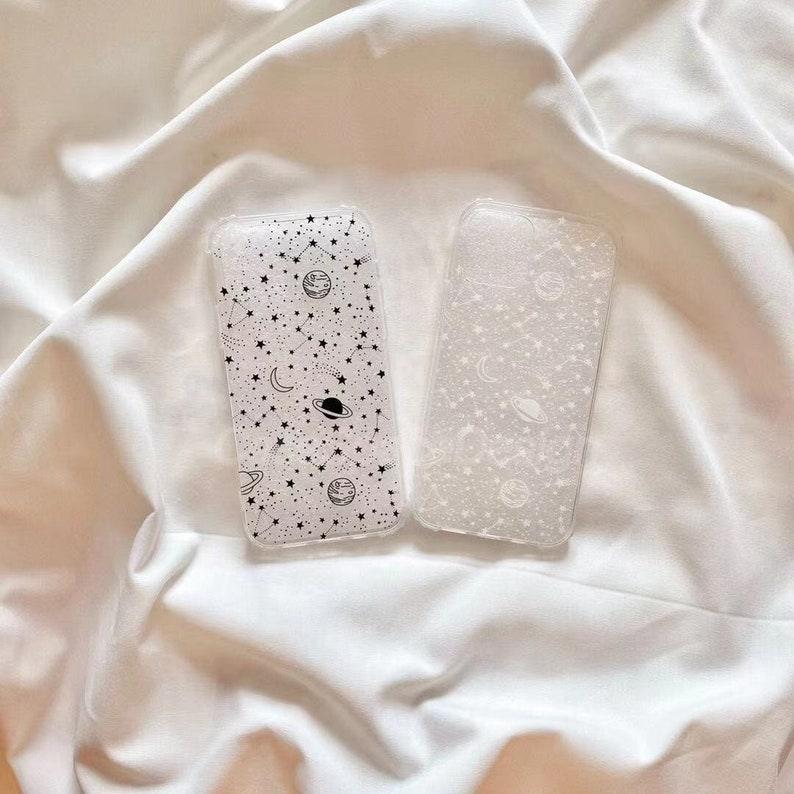 Clear Space iPhone 13 12 11 Pro Max case iPhone 13 12 mini case iPhone XR case iPhone XS Max Case iPhone 7 8 Plus - Decotree.co Online Shop