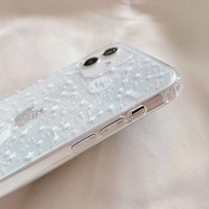 Clear Space iPhone 13 12 11 Pro Max case iPhone 13 12 mini case iPhone XR case iPhone XS Max Case iPhone 7 8 Plus - Decotree.co Online Shop