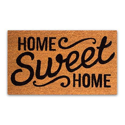 Coco Coir Door Mat with Heavy Duty Backing, Home Sweet Home Doormat, Easy to Clean Entry Mat, Beautiful Color and Sizing for Outdoor and Indoor uses - Decotree.co Online Shop