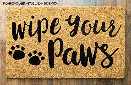 Coco Coir Door Mat with Heavy Duty Backing, Wipe Your Paws Doormat, 16”x24inch Size, Easy to Clean Entry Mat, Beautiful Color and Sizing for Outdoor and Indoor uses - Decotree.co Online Shop