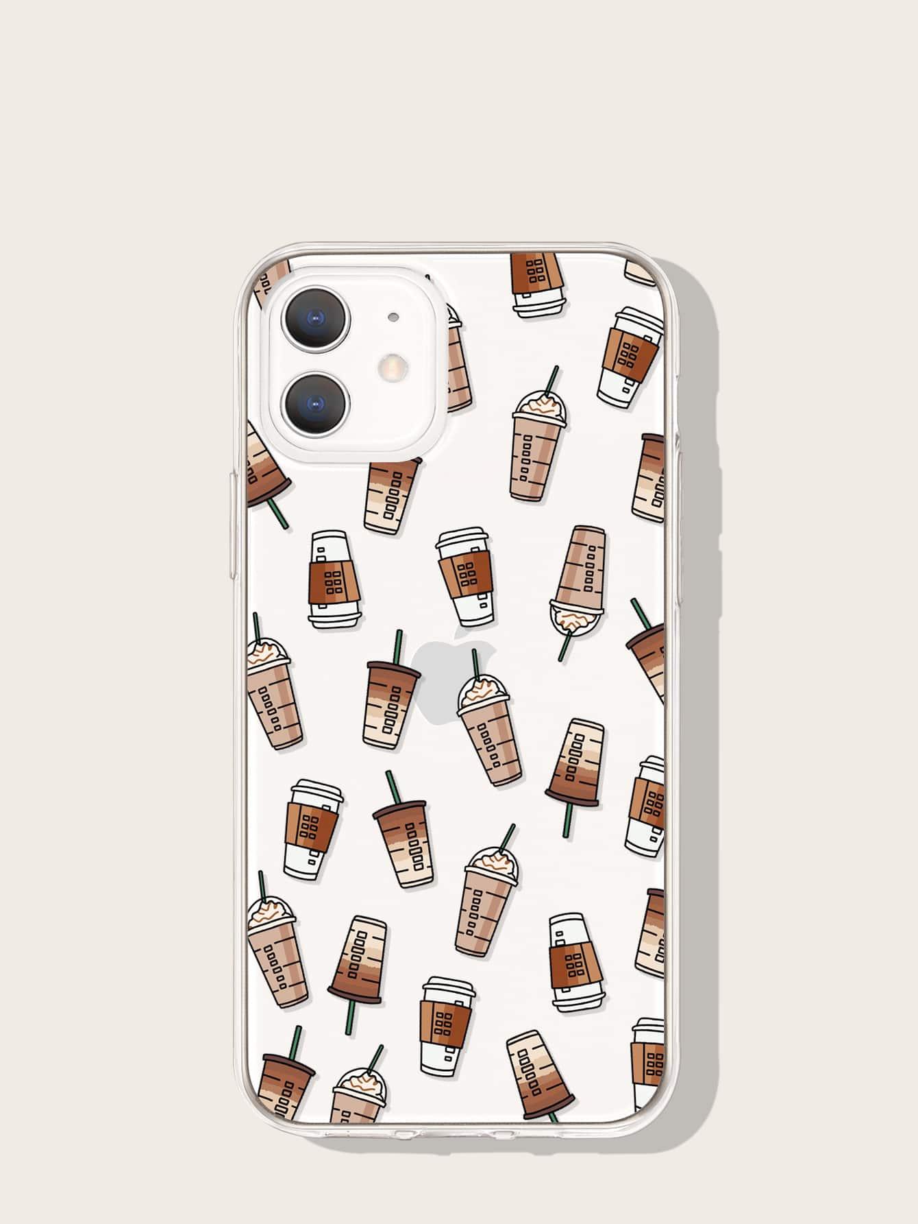 Coffee Cup Pattern Phone Case - Decotree.co Online Shop