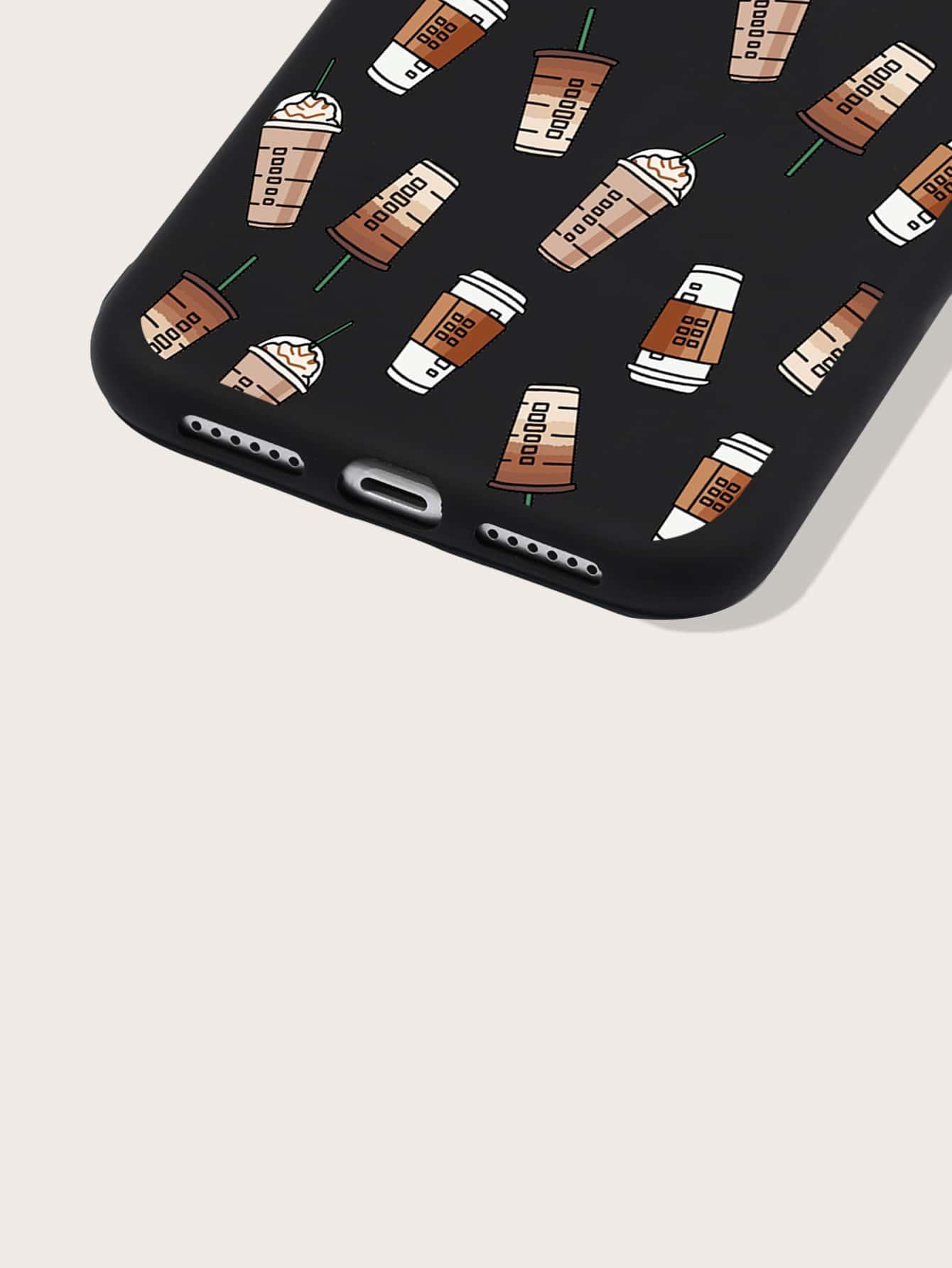 Coffee Cup Pattern Phone Case - Decotree.co Online Shop
