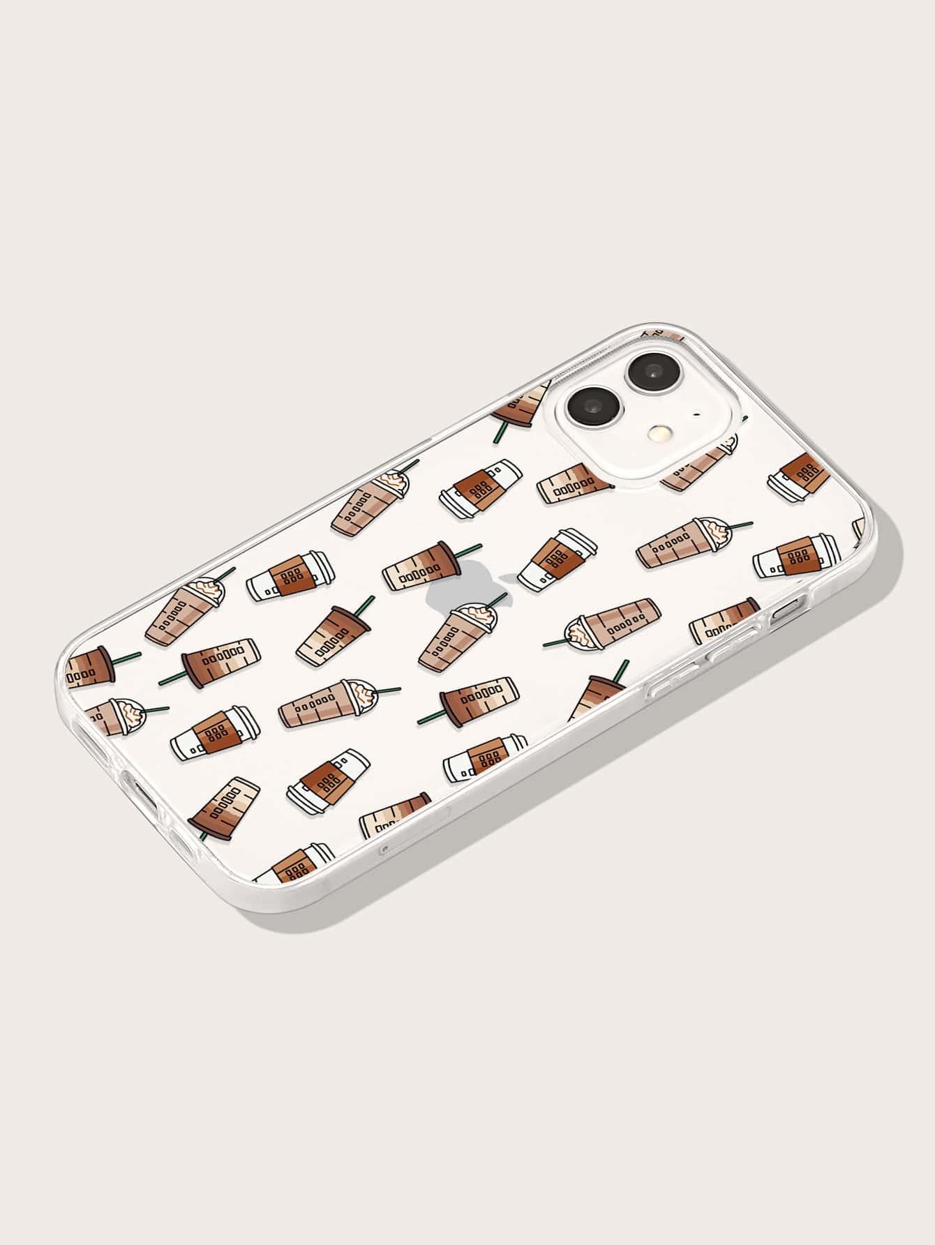 Coffee Cup Pattern Phone Case - Decotree.co Online Shop