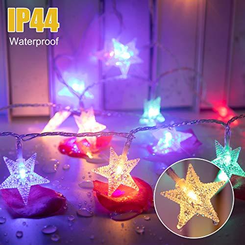 Color Changing Star String Lights Plug in - 33 Feet 100 Led Star Fairy Lights with Remote and Timer - Decotree.co Online Shop