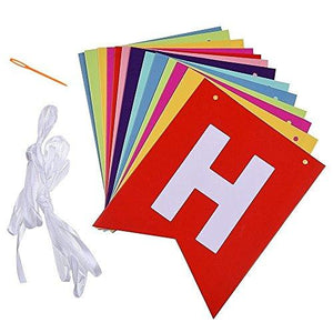 Colorful Happy Birthday Banner Bunting - Decotree.co Online Shop