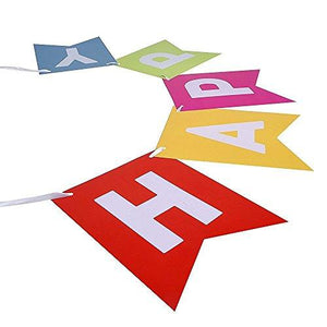 Colorful Happy Birthday Banner Bunting - Decotree.co Online Shop
