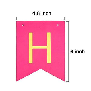 Colorful Happy Birthday Banner Bunting - Decotree.co Online Shop