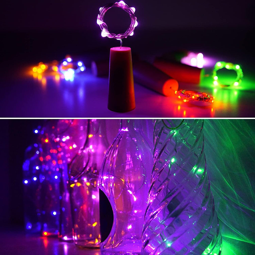 Cork Lights for Wine Bottles Battery Operated Copper Wire Micro Starry String Lights for Jars DIY Crafts - Decotree.co Online Shop