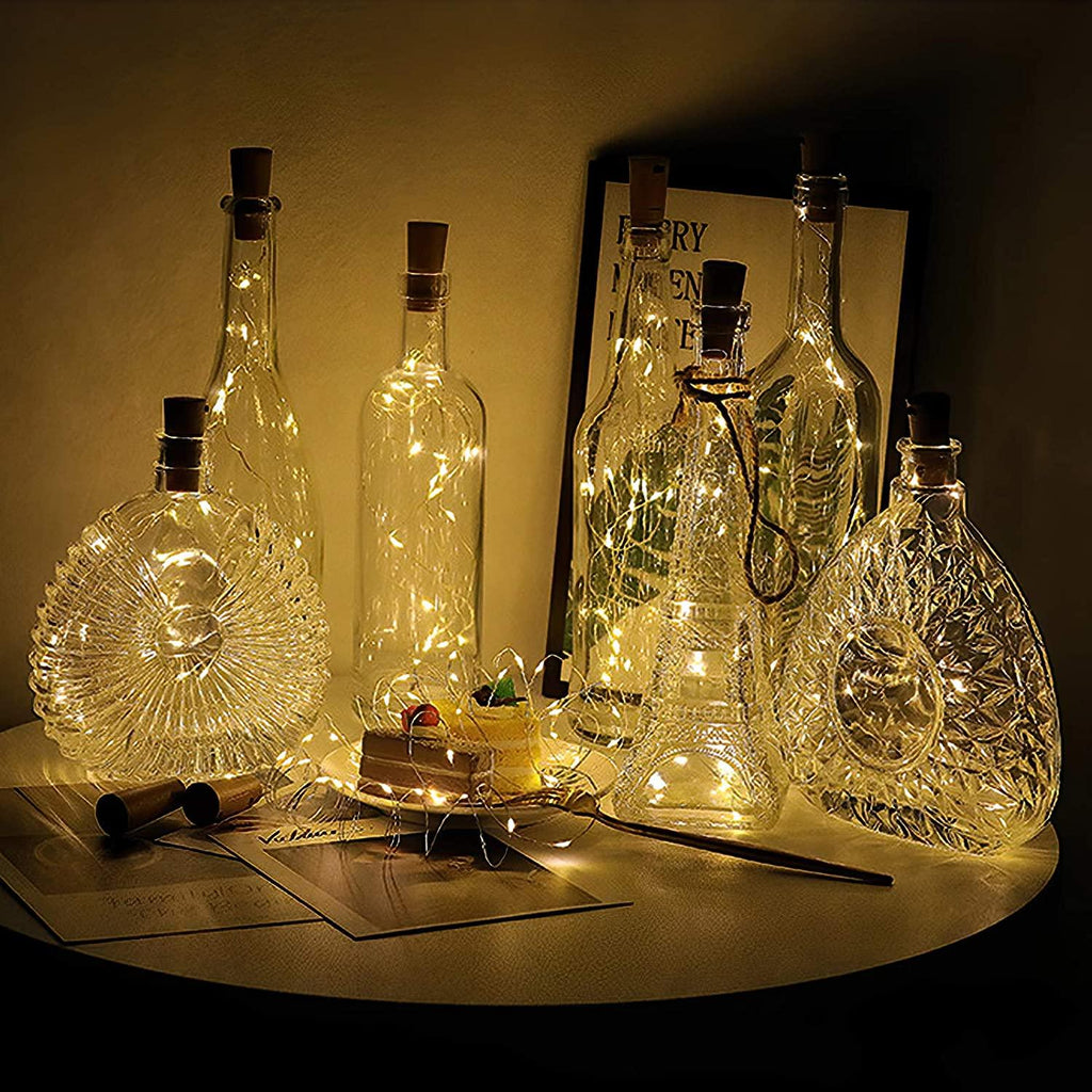 Cork Shape Silver Wire Colorful Fairy Mini String Lights - Decotree.co Online Shop