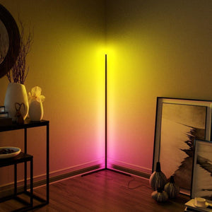 Corner Floor Lamp RGB Remote Control Floor Lamps for Living Room - Decotree.co Online Shop