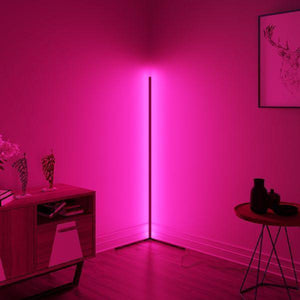 Corner Floor Lamp RGB Remote Control Floor Lamps for Living Room - Decotree.co Online Shop