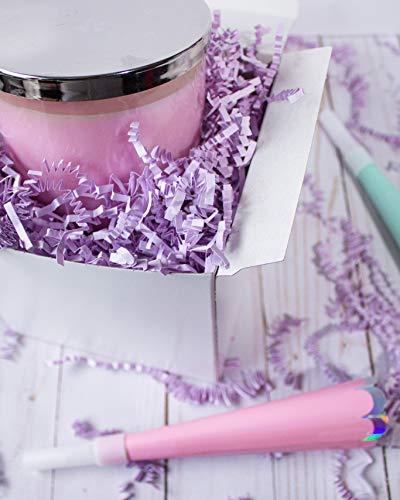 Crinkle Cut Paper Shred Filler (2 LB) for Gift Wrapping & Basket Filling - Lavender - Decotree.co Online Shop
