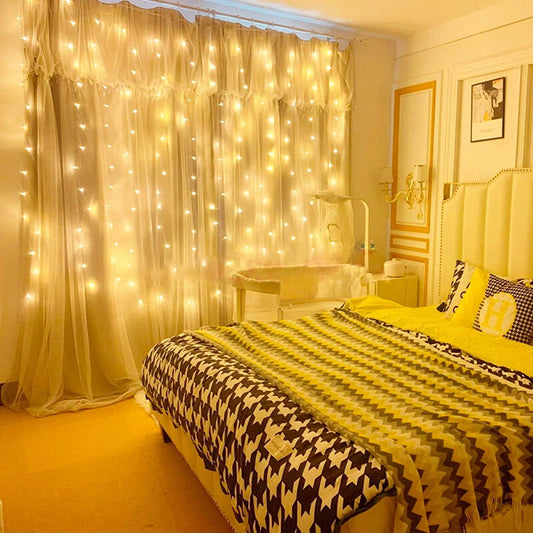 Curtain Lights Fairy String Twinkle Lights for Christmas - Decotree.co Online Shop