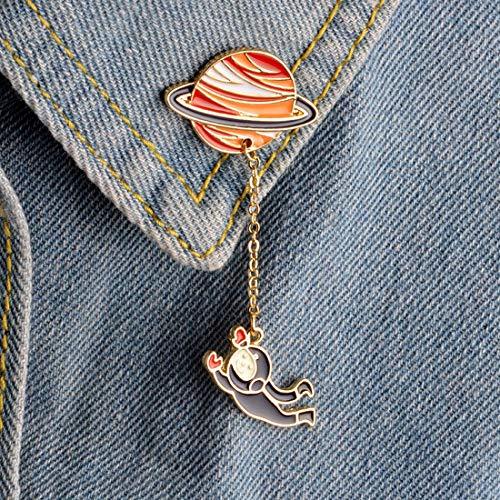 Cute Enamel Lapel Pin Set, 6pcs Cartoon Brooch Pin Badges for Clothes Bags Backpacks - Decotree.co Online Shop