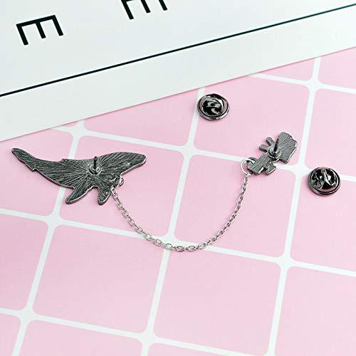 Cute Enamel Lapel Pin Set, 6pcs Cartoon Brooch Pin Badges for Clothes Bags Backpacks - Decotree.co Online Shop