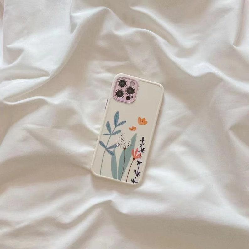 Cute Heart Floral iPhone 13 12 11 Pro Max case iPhone 13 12 mini case iPhone XR case iPhone XS Max Case iPhone 7 Plus 8 Plus iPhone SE Case - Decotree.co Online Shop
