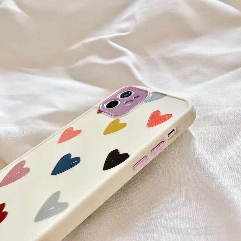 Cute Heart Floral iPhone 13 12 11 Pro Max case iPhone 13 12 mini case iPhone XR case iPhone XS Max Case iPhone 7 Plus 8 Plus iPhone SE Case - Decotree.co Online Shop