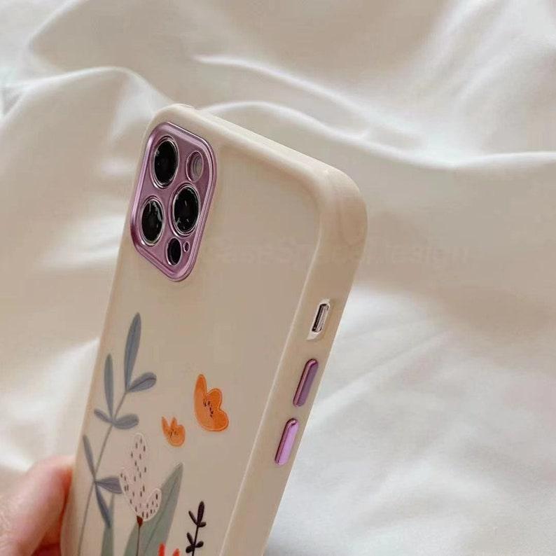 Cute Heart Floral iPhone 13 12 11 Pro Max case iPhone 13 12 mini case iPhone XR case iPhone XS Max Case iPhone 7 Plus 8 Plus iPhone SE Case - Decotree.co Online Shop