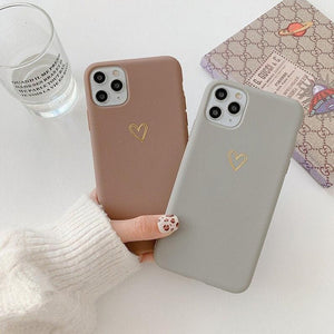 Cute Heart iPhone 13 12 11 Pro Max case iPhone 13 12 mini case iPhone XR case iPhone XS Max Case iPhone 7 8 Plus - Decotree.co Online Shop
