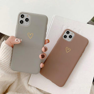 Cute Heart iPhone 13 12 11 Pro Max case iPhone 13 12 mini case iPhone XR case iPhone XS Max Case iPhone 7 8 Plus - Decotree.co Online Shop