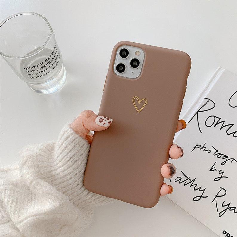 Cute Heart iPhone 13 12 11 Pro Max case iPhone 13 12 mini case iPhone XR case iPhone XS Max Case iPhone 7 8 Plus - Decotree.co Online Shop
